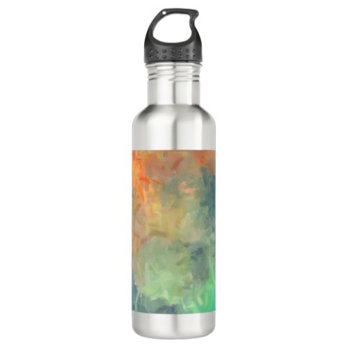 Abstract Colorful Painting 5 Stainless Steel Water Bottle