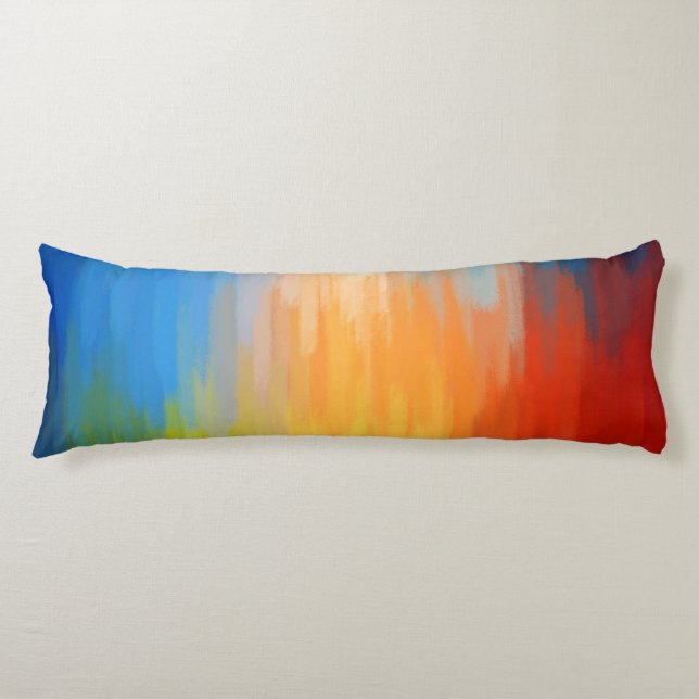 Abstract Colorful Painting Body Pillow (Front)