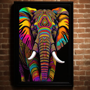 Colorful elephant painting, Orange butterfly, In a world where you can -  Wayrumble