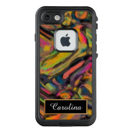 Abstract Colorful Painting Pattern,  Personalized LifeProof FRĒ iPhone 7 Case