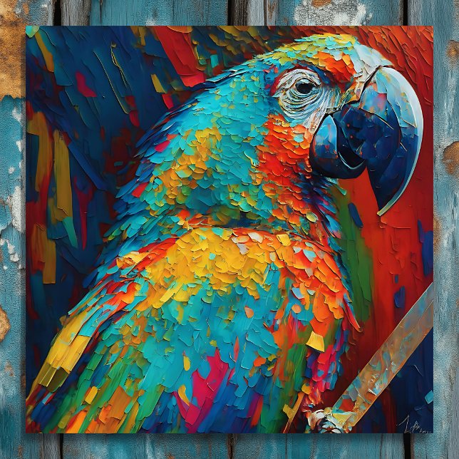 Abstract Colorful Parrot  Acrylic Print (Creator Uploaded)