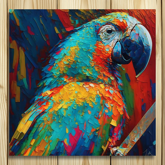 Abstract Colorful Parrot  Poster (Creator Uploaded)