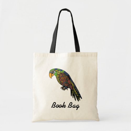 Abstract colorful Parrots in yellow red green blue Tote Bag