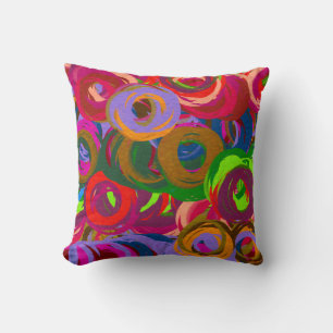 Abstract Colorful Pastel Pattern #2 Throw Pillow