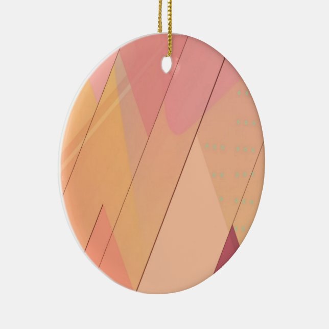 Abstract colorful pattern ceramic ornament (Right)
