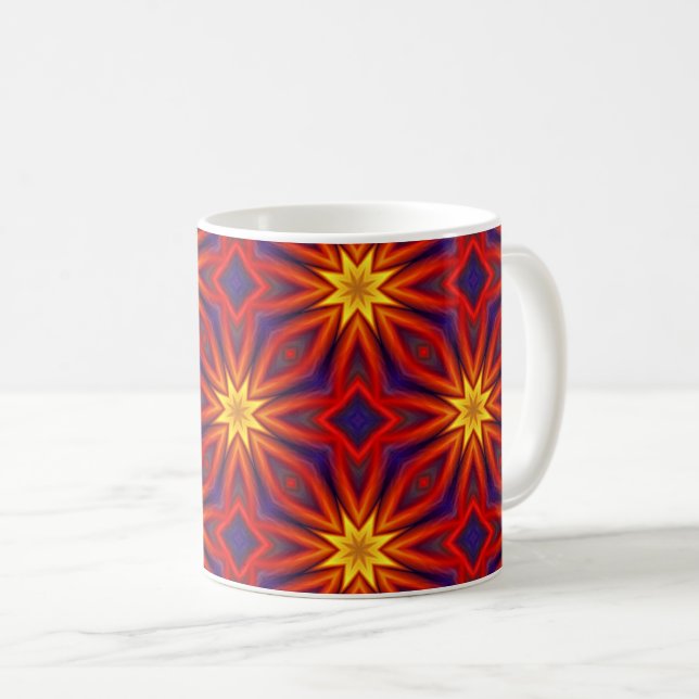 Abstract Colorful Pattern Coffee Mug (Front Right)