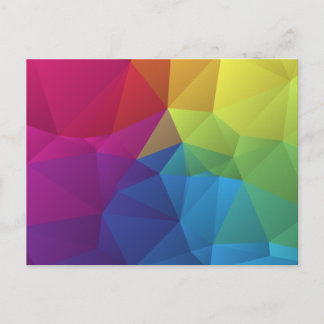 abstract colorful pattern geometric polygon design postcard