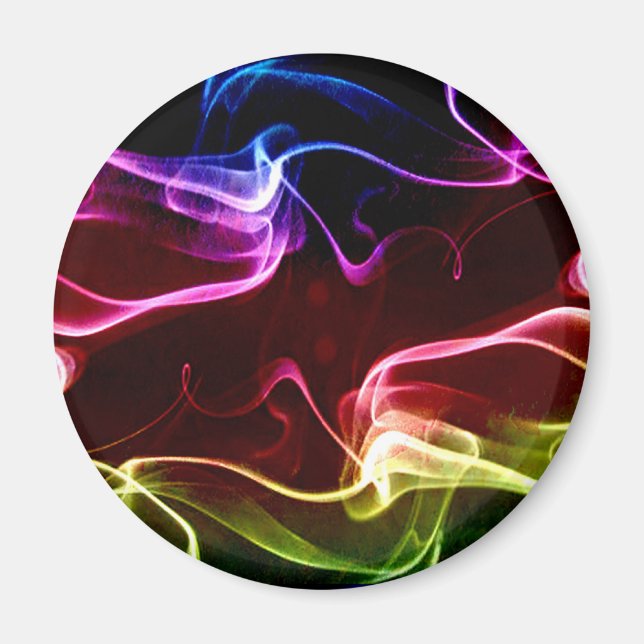 Abstract Colorful  Pattern Magnet (Front)