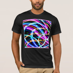 Abstract Colorful Pattern Neon Design T-Shirt