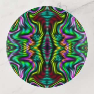 Abstract colorful pattern. trinket tray