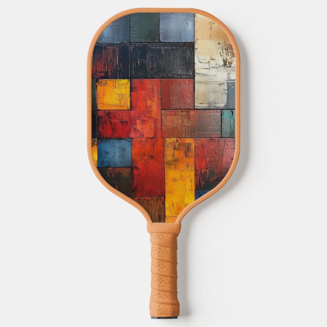 Abstract Colorful  Pickleball Paddle (Front)
