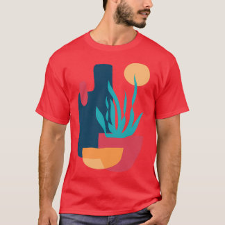 Abstract Colorful Plant T-Shirt