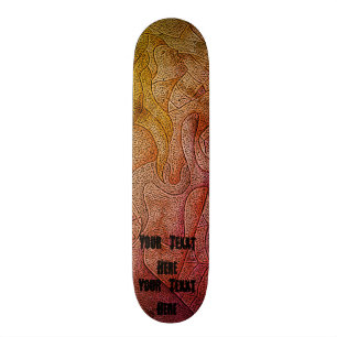 abstract colorful posing lady street art style skateboard deck