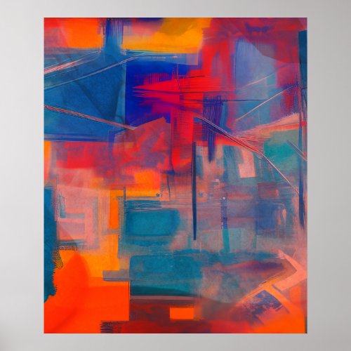 Abstract colorful Poster