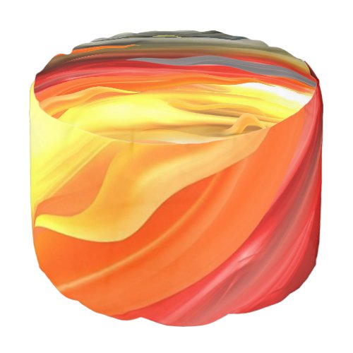 Abstract Colorful Pouf