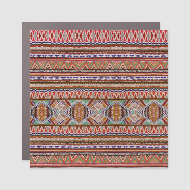 Abstract Colorful: Seamless Pattern Background. Car Magnet (Front)