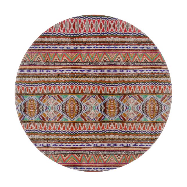 Abstract Colorful: Seamless Pattern Background. Cutting Board (Front)