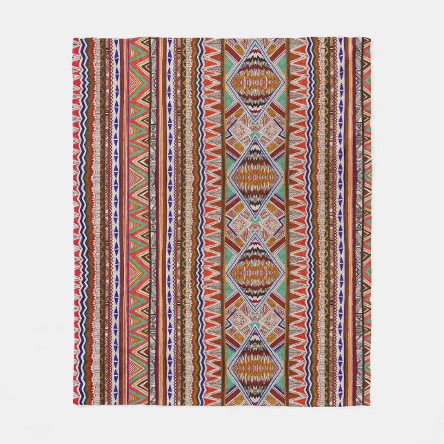 Abstract Colorful: Seamless Pattern Background. Fleece Blanket (Front)