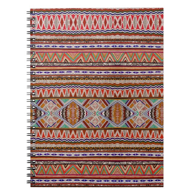 Abstract Colorful: Seamless Pattern Background. Notebook (Front)
