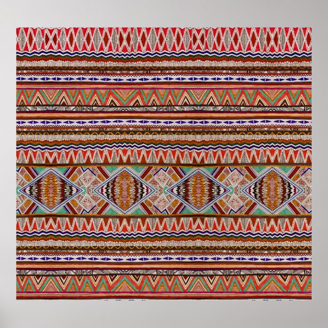 Abstract Colorful: Seamless Pattern Background. Poster (Front)