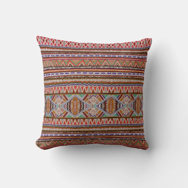 Abstract Colorful: Seamless Pattern Background. Throw Pillow (Front)
