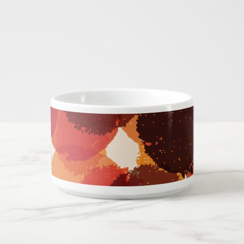 Abstract Colorful Seamless Patterns Collection Bowl