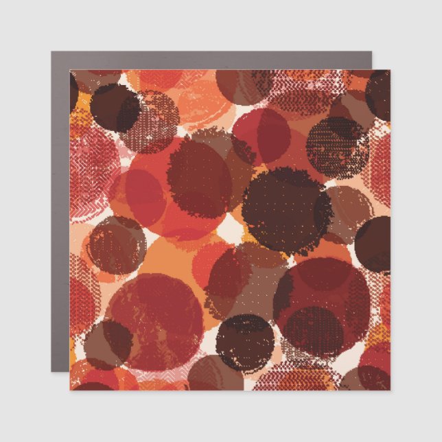 Abstract Colorful Seamless Patterns Collection Car Magnet (Front)