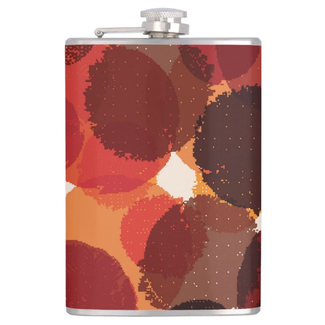 Abstract Colorful Seamless Patterns Collection Flask (Front)