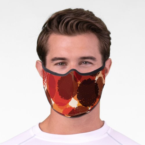 Abstract Colorful Seamless Patterns Collection Premium Face Mask