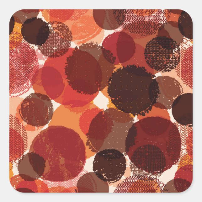 Abstract Colorful Seamless Patterns Collection Square Sticker (Front)
