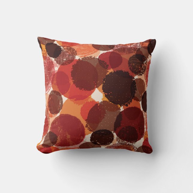 Abstract Colorful Seamless Patterns Collection Throw Pillow (Front)
