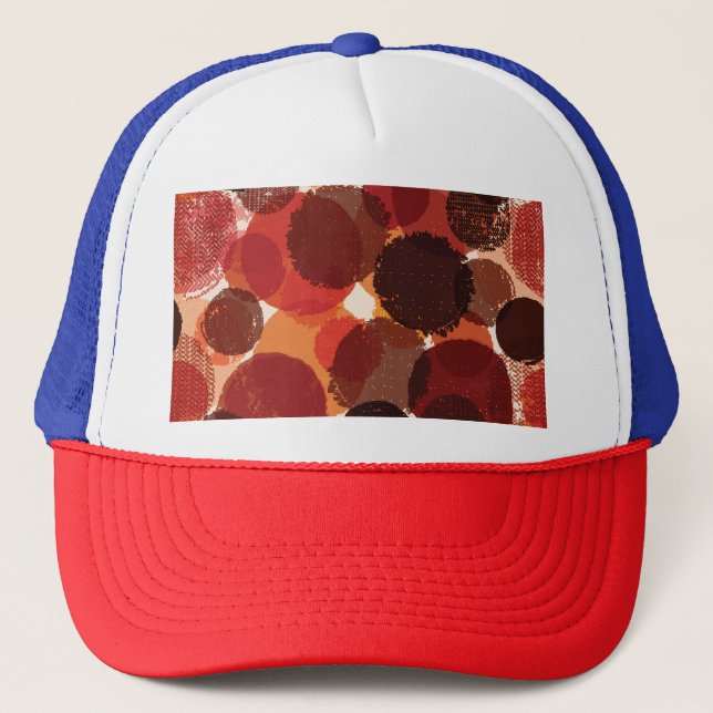Abstract Colorful Seamless Patterns Collection Trucker Hat (Front)