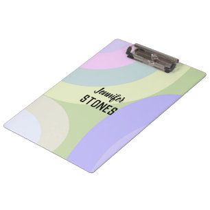Abstract colorful shapes clipboard