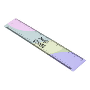 Abstract colorful shapes ruler