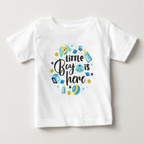 Abstract colorful smart cartoon Baby T_shirt