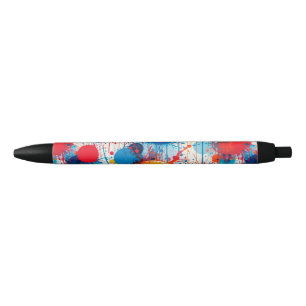 Abstract Colorful Splatter Art Pen