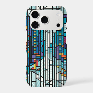 Abstract Colorful Stained Glass Mosaic iPhone 17 Pro Case