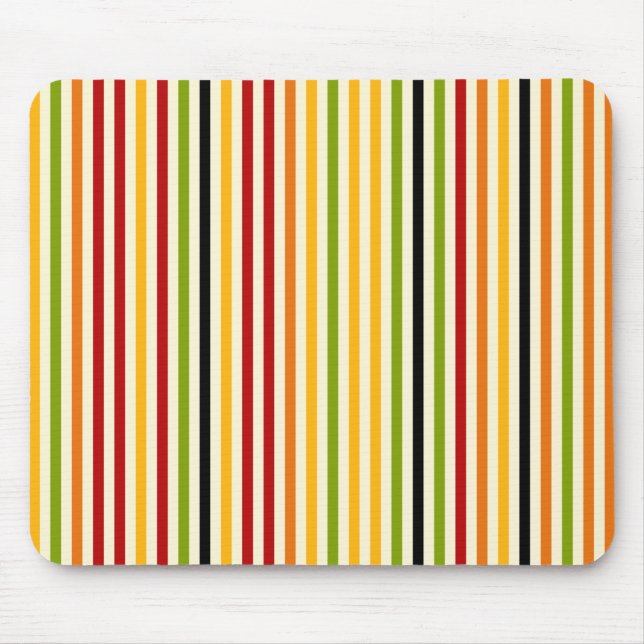 Abstract Colorful Stripes Mousepad (Front)
