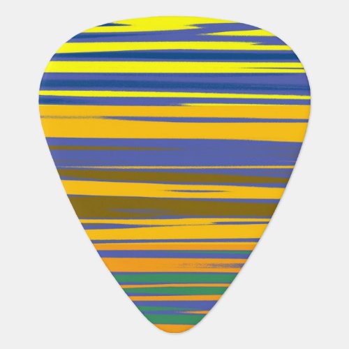 Abstract Colorful Stripes Pattern Guitar Pick