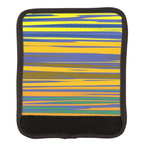 Abstract Colorful Stripes Pattern Luggage Handle Wrap