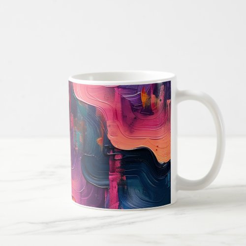 Abstract Colorful Swirl Art Mug