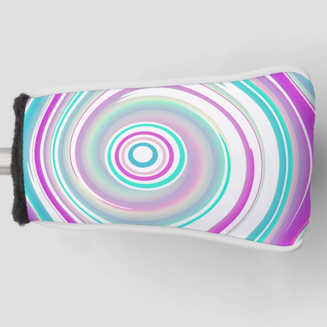 Abstract Colorful Swirl Golf Head Cover (Front)