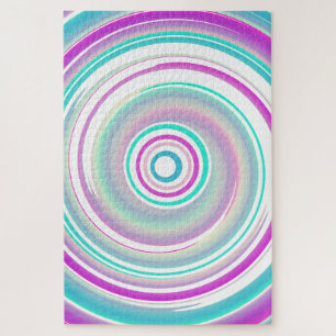 Abstract Colorful Swirl Jigsaw Puzzle