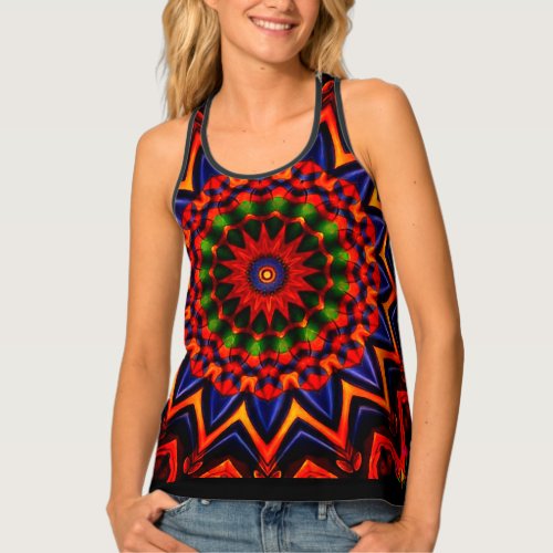 Abstract Colorful Tank Top