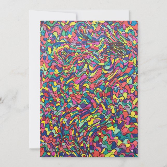 Abstract Colorful Thank You Card (Front)