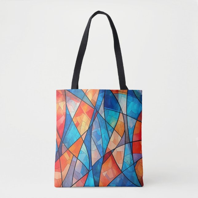 Abstract Colorful Tote Bag (Front)