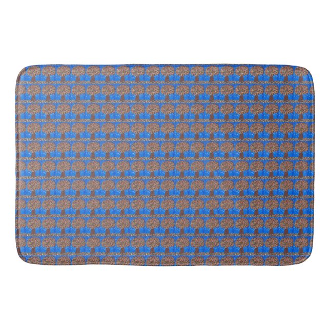 Abstract Colorful Tree  Bath Mat (Front)