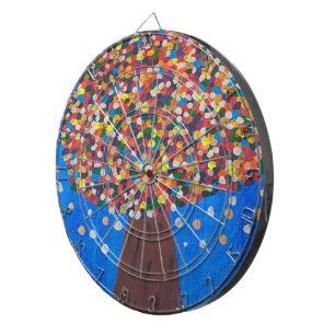Abstract Colorful Tree Dart Board