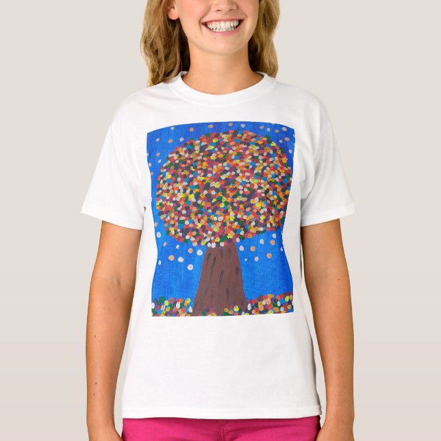 Abstract Colorful Tree  T-Shirt (Front)