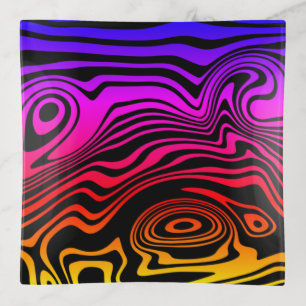 Abstract Colorful Trinket Tray